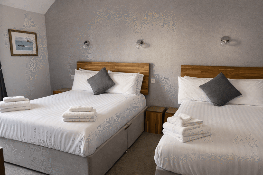 Standard family room for 3 at Valley Hotel Anglesey with double and single bed