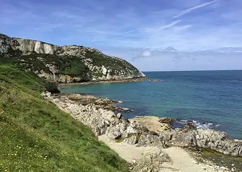 Information card about Holyhead Breakwater Country Park for walking, fresh air and coastal views.